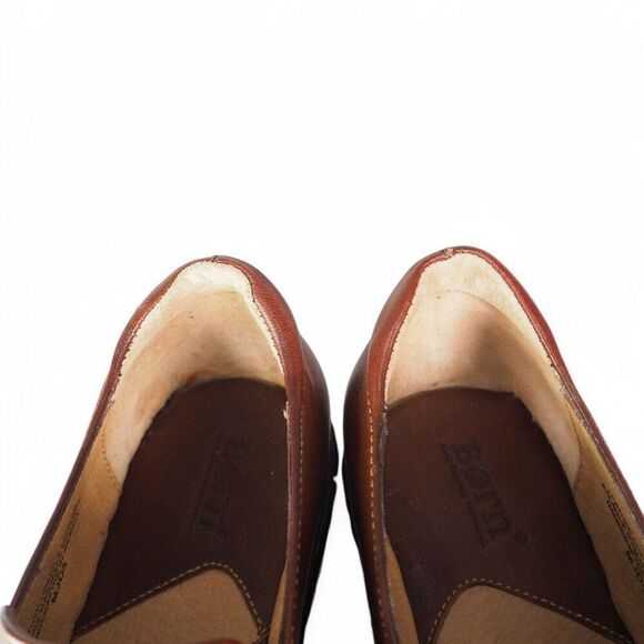 BORN Nevis Casual Leather Slip-on Loafers Brown W6525 Women's 7.5 - Picture 11 of 12